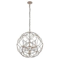 подвесная люстра crystal lux aria sp5 silver в Кургане