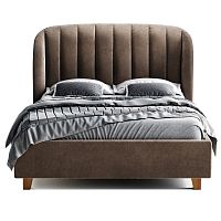 кровать двуспальная 160х200 коричневая tulip в Кургане