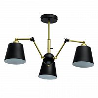 потолочная люстра mw-light таун 5 691011403 черная в Кургане