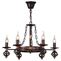 подвесная люстра arte lamp cartwheel a4550lm-6ck в Кургане