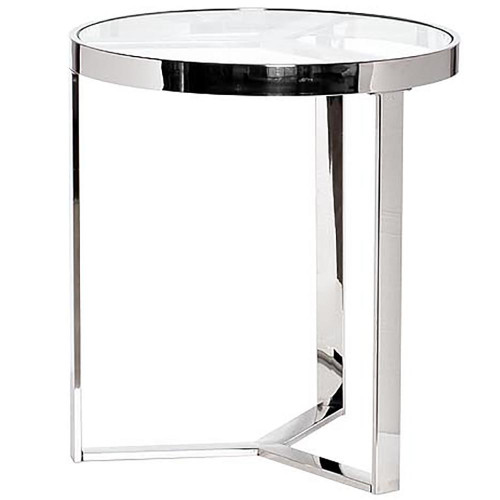 стол журнальный bridge chrome 50*55см хром в Кургане