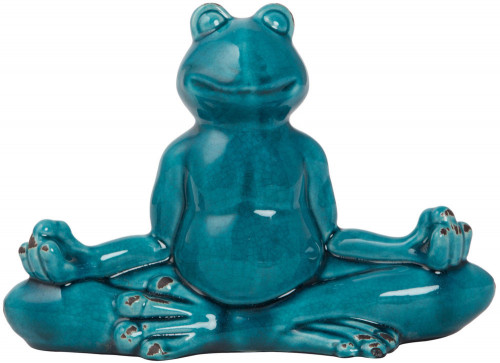 декор frog blue meditation в Кургане