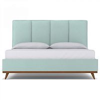кровать двуспальная 160х200 голубая carter sky в Кургане