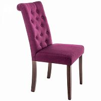 стул деревянный amelia dark walnut / fabric purple в Кургане
