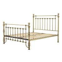 кованая двуспальная кровать 180х200 золотая blaine в Кургане