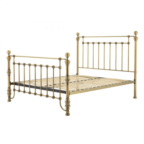 кованая двуспальная кровать 180х200 золотая blaine в Кургане