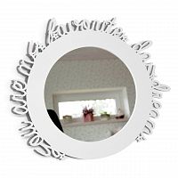 зеркало белое круглое в раме с надписью daydream в Кургане
