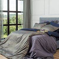 комплект постельного белья decoflux сатин 1.5 спальный twist dark в Кургане