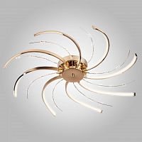 потолочная светодиодная люстра eurosvet twist 90054/8 золото в Кургане