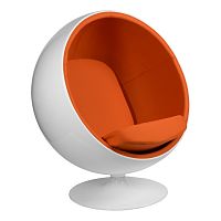 кресло eero aarnio style ball chair оранжевое в Кургане