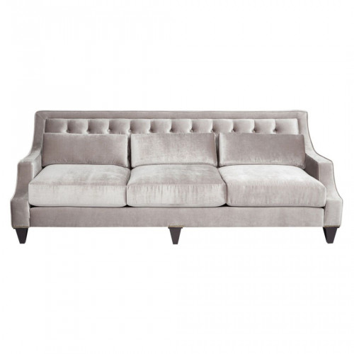 диван tufted прямой серый в Кургане
