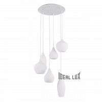 подвесная люстра ideal lux soft sp6 bianco в Кургане