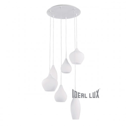 подвесная люстра ideal lux soft sp6 bianco в Кургане