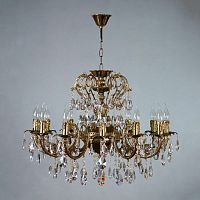 подвесная люстра ambiente alicante 8888/12 pb tear drop бронза в Кургане