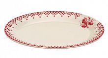 блюдо овальное красные шашечки comptoir de famille в Кургане