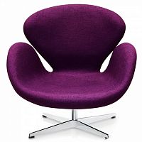 кресло swan chair фиолетовое в Кургане