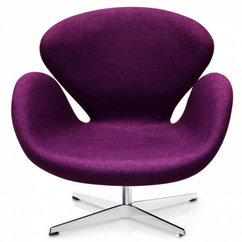 кресло swan chair фиолетовое в Кургане
