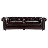 диван chesterfield lounge прямой темно-коричневый в Кургане