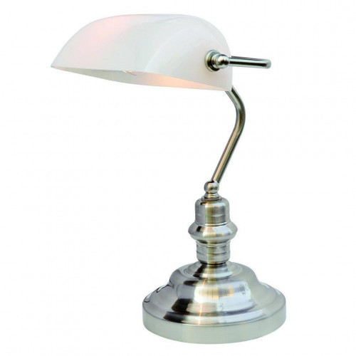 настольная лампа arte lamp banker a2491lt-1ss в Кургане