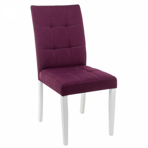 стул деревянный madina white / fabric purple в Кургане