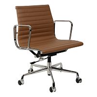 кресло eames style коричневая кожа в Кургане