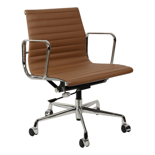 кресло eames style коричневая кожа в Кургане