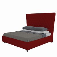 кровать двуспальная 180х200 красная из велюра quicksand в Кургане