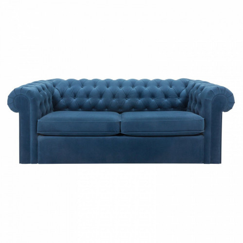 диван chesterfield прямой синий в Кургане