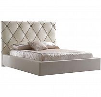кровать двуспальная 160х200 бежевая kalibry в Кургане