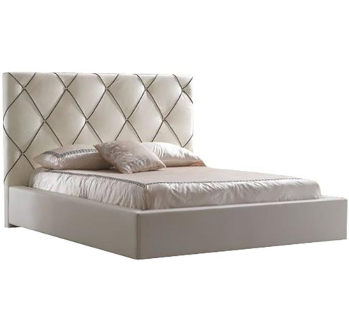 кровать двуспальная 160х200 бежевая kalibry в Кургане