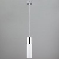 подвесной светильник eurosvet double topper 50135/1 led хром/белый в Кургане