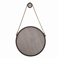 зеркало на ремне круглое металлическое большое диаметр 75 см iron and rope round в Кургане