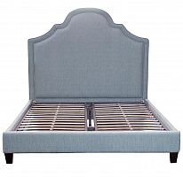 кровать двуспальная 160х200 бирюзовая из велюра guss в Кургане
