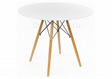 стол деревянный eames style 90 см белый в Кургане