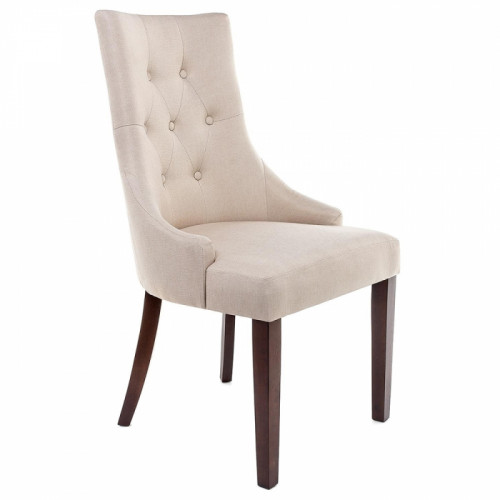 стул деревянный elegance dark walnut / fabric cream в Кургане