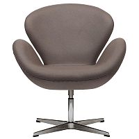 кресло swan chair серо-коричневая в Кургане