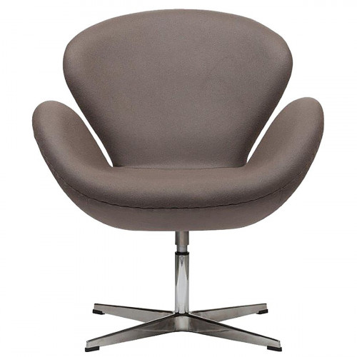 кресло swan chair серо-коричневая в Кургане