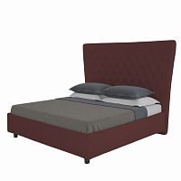 кровать двуспальная 180х200 коричневая из велюра quicksand в Кургане