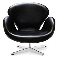 кресло swan chair черное в Кургане