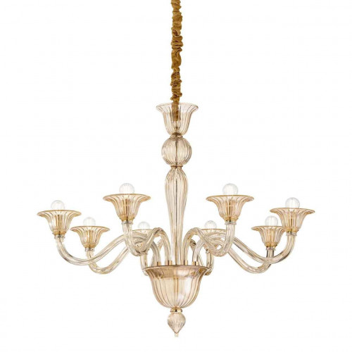 подвесная люстра ideal lux brigitta sp8 ambra в Кургане