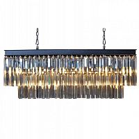 люстра odeon l80 black&glass черная, прозрачное в Кургане