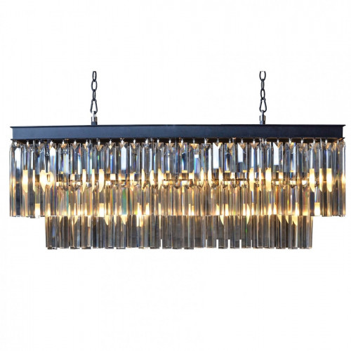 люстра odeon l80 black&glass черная, прозрачное в Кургане