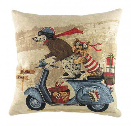 подушка с картинкой scooter dogs blue в Кургане