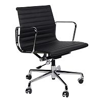 кресло eames style черная кожа в Кургане