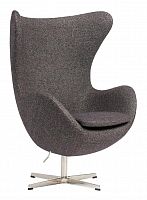 кресло egg chair кашемир серое в Кургане