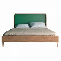 кровать деревянная двуспальная 180х200 зеленая ellipse в Кургане