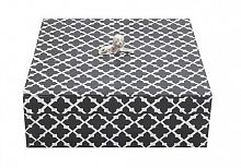 коробка декоративная чёрная / белая большая в Кургане