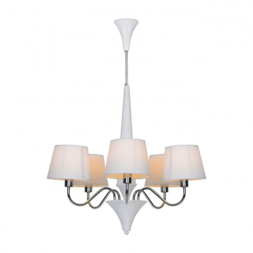 подвесная люстра arte lamp a1528lm-5wh белая в Кургане