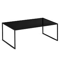 стол журнальный london lite black черное стекло в Кургане
