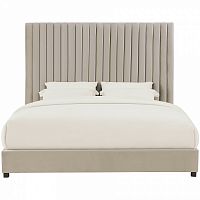 кровать двуспальная 160х200 бежево-розовая mora в Кургане